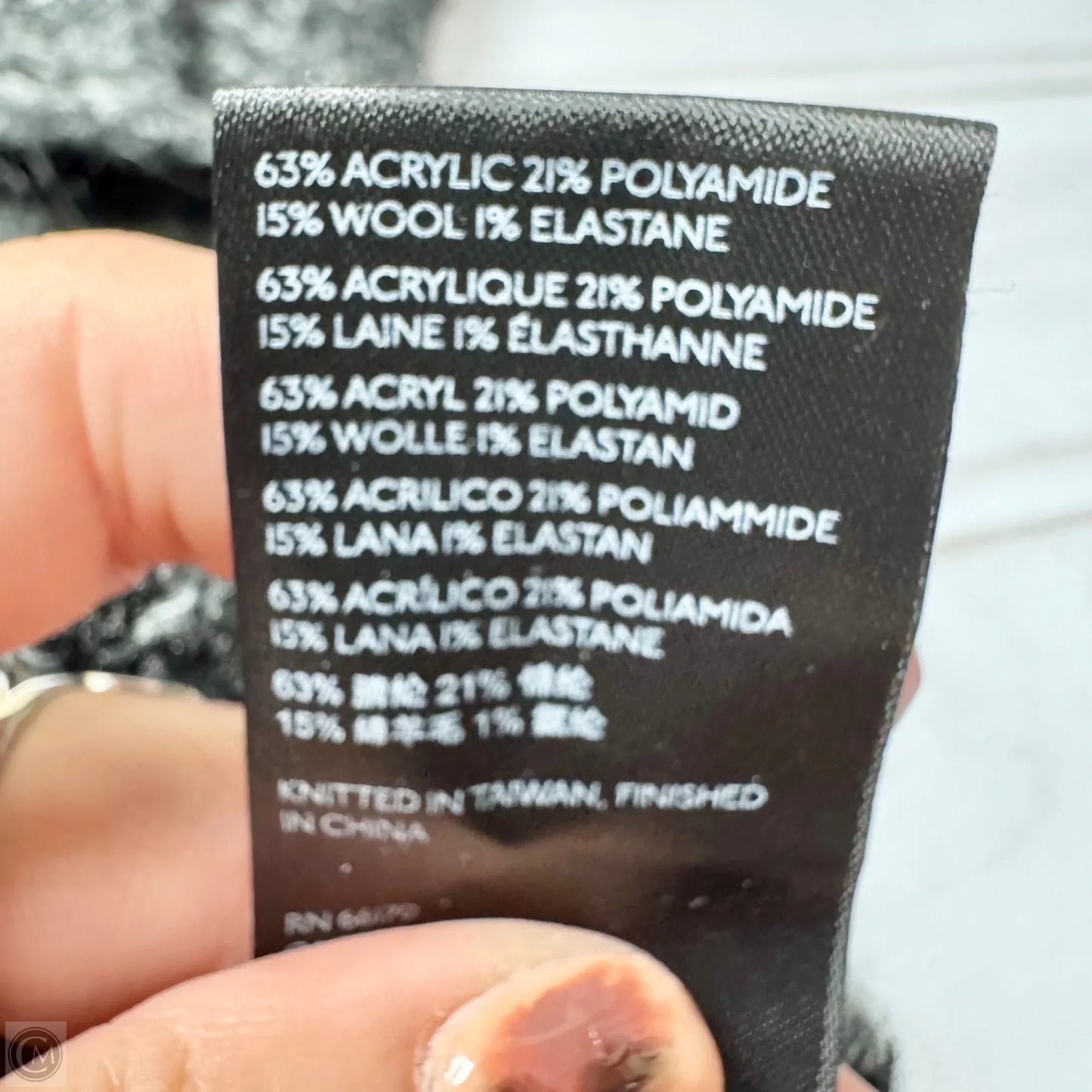 Sweater By Free People In Black & Grey, Size: L