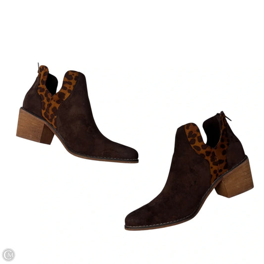 Boots Ankle Heels By Pierre Dumas In Animal Print, Size: 8.5