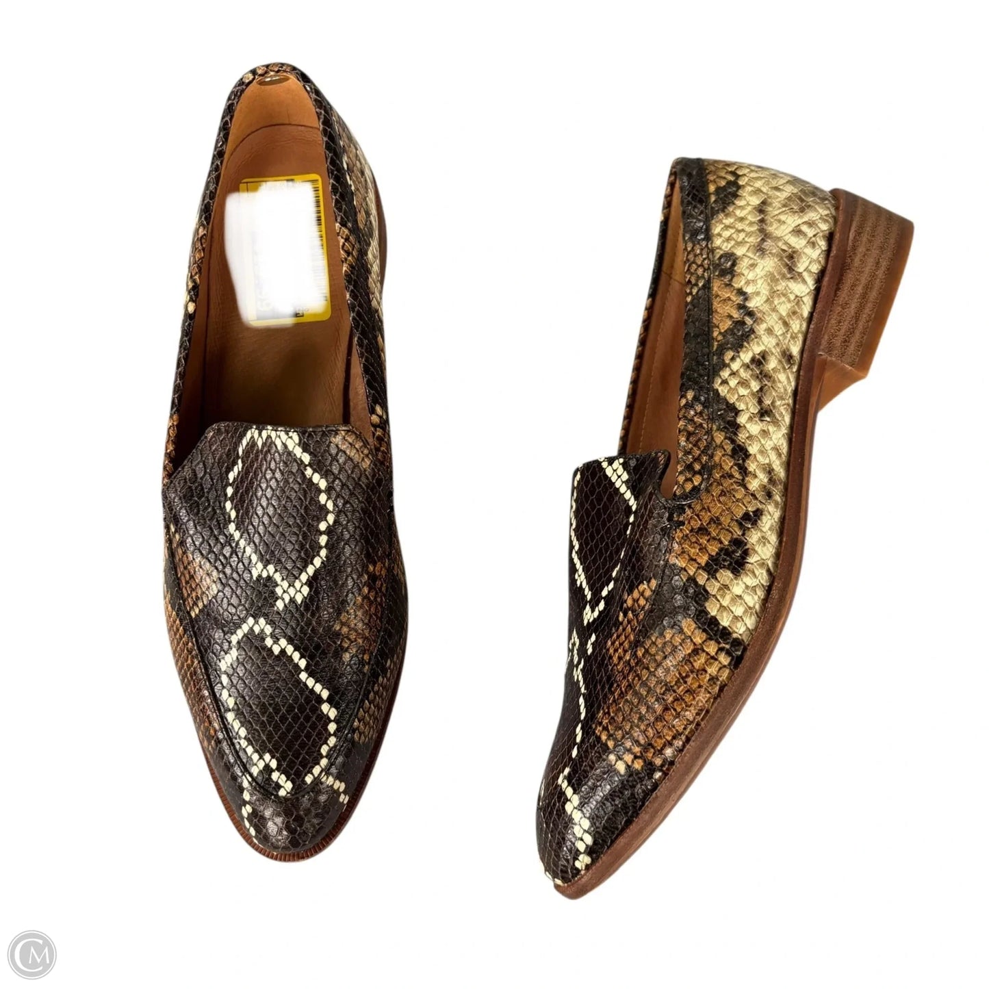 Shoes Flats By Madewell In Snakeskin Print, Size: 9.5