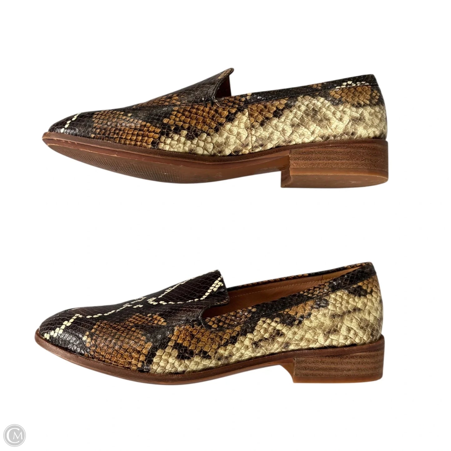 Shoes Flats By Madewell In Snakeskin Print, Size: 9.5