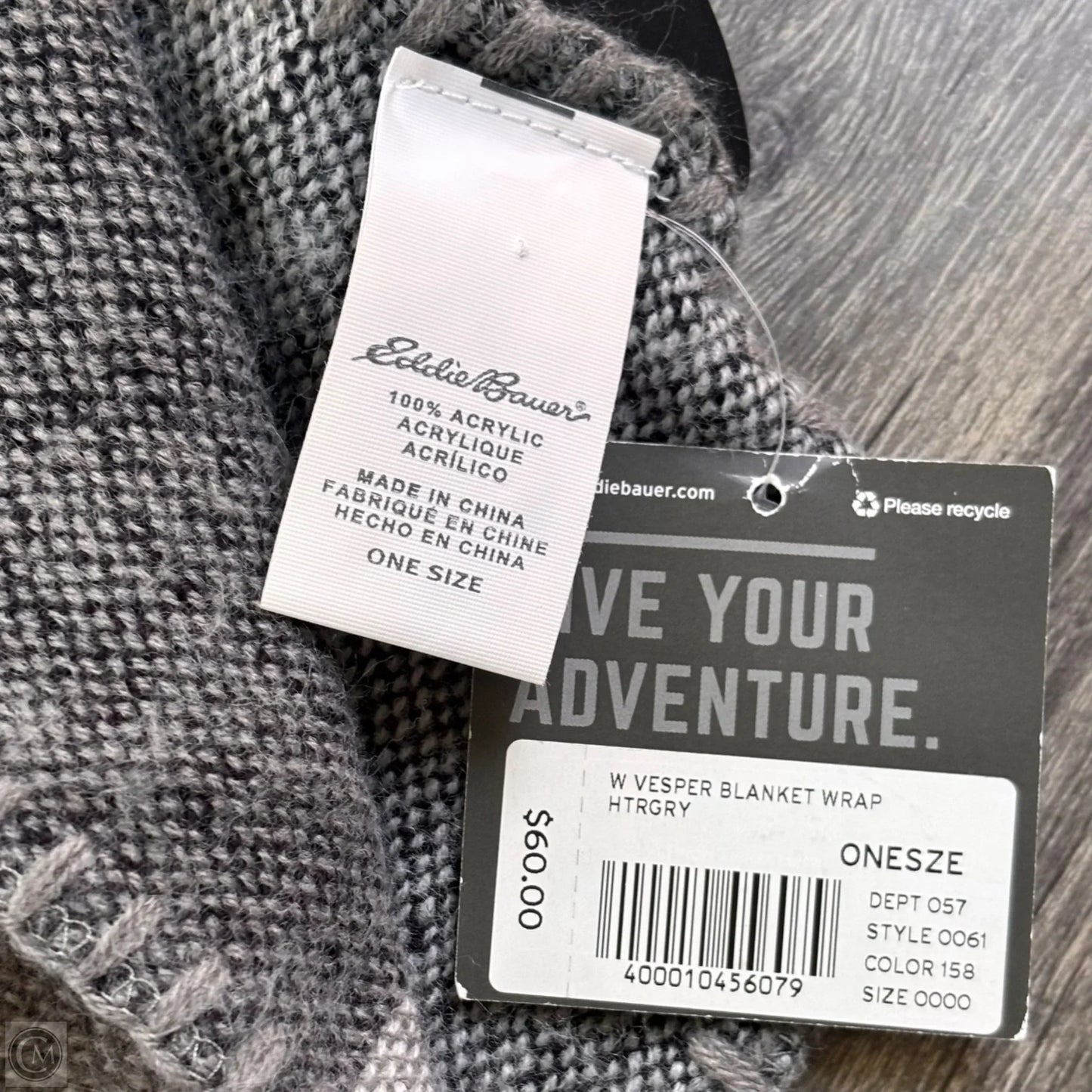 Scarf Winter By Eddie Bauer In Plaid Pattern