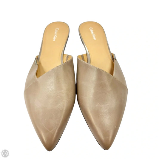 Shoes Flats By Calvin Klein In Taupe, Size: 10
