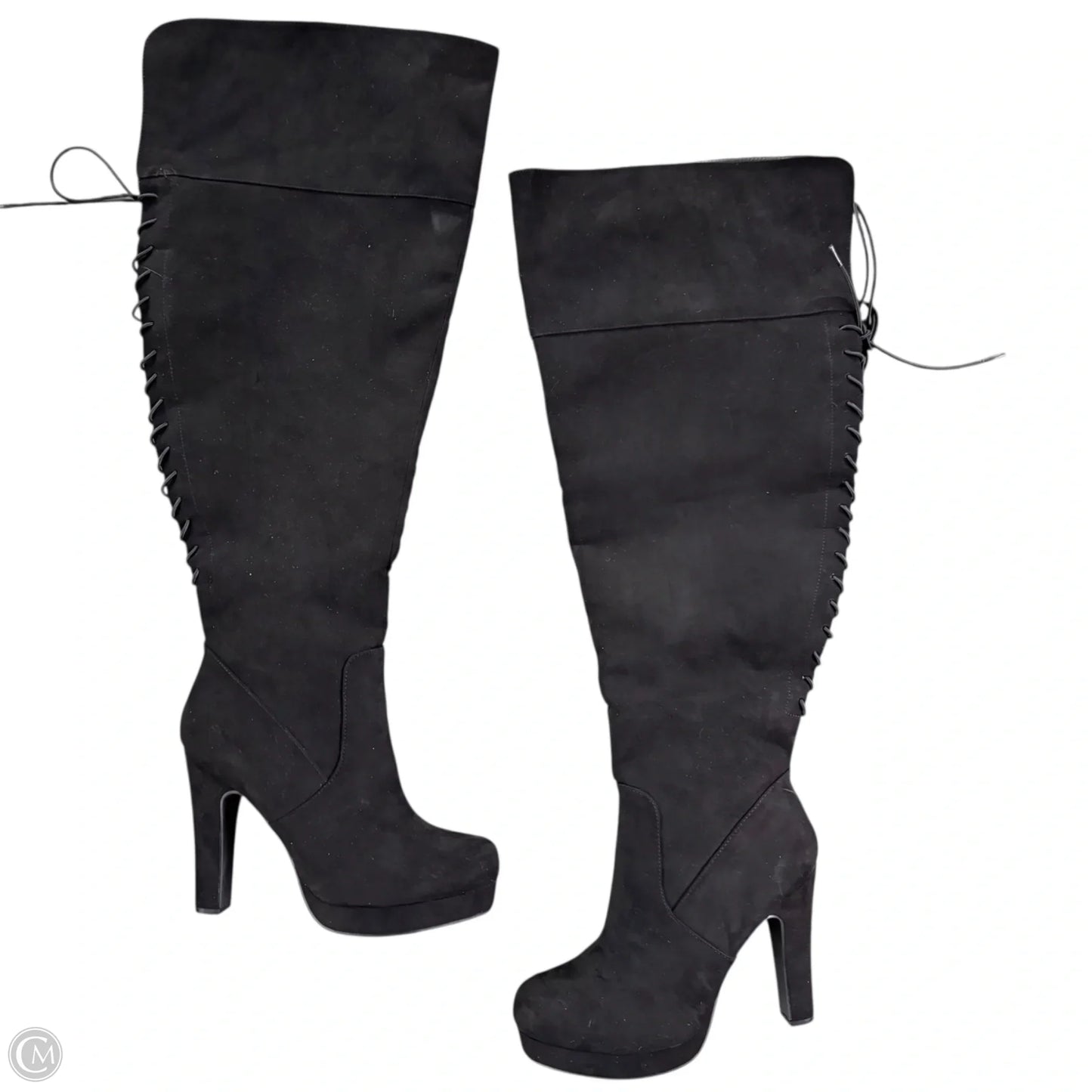 Boots Over-the-knee Heels By Torrid In Black, Size: 10.5
