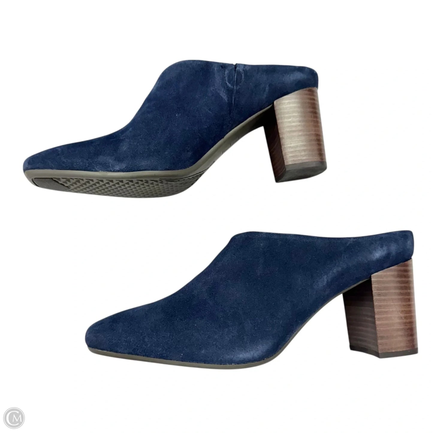 Shoes Heels Block By Aerosoles In Navy, Size: 10