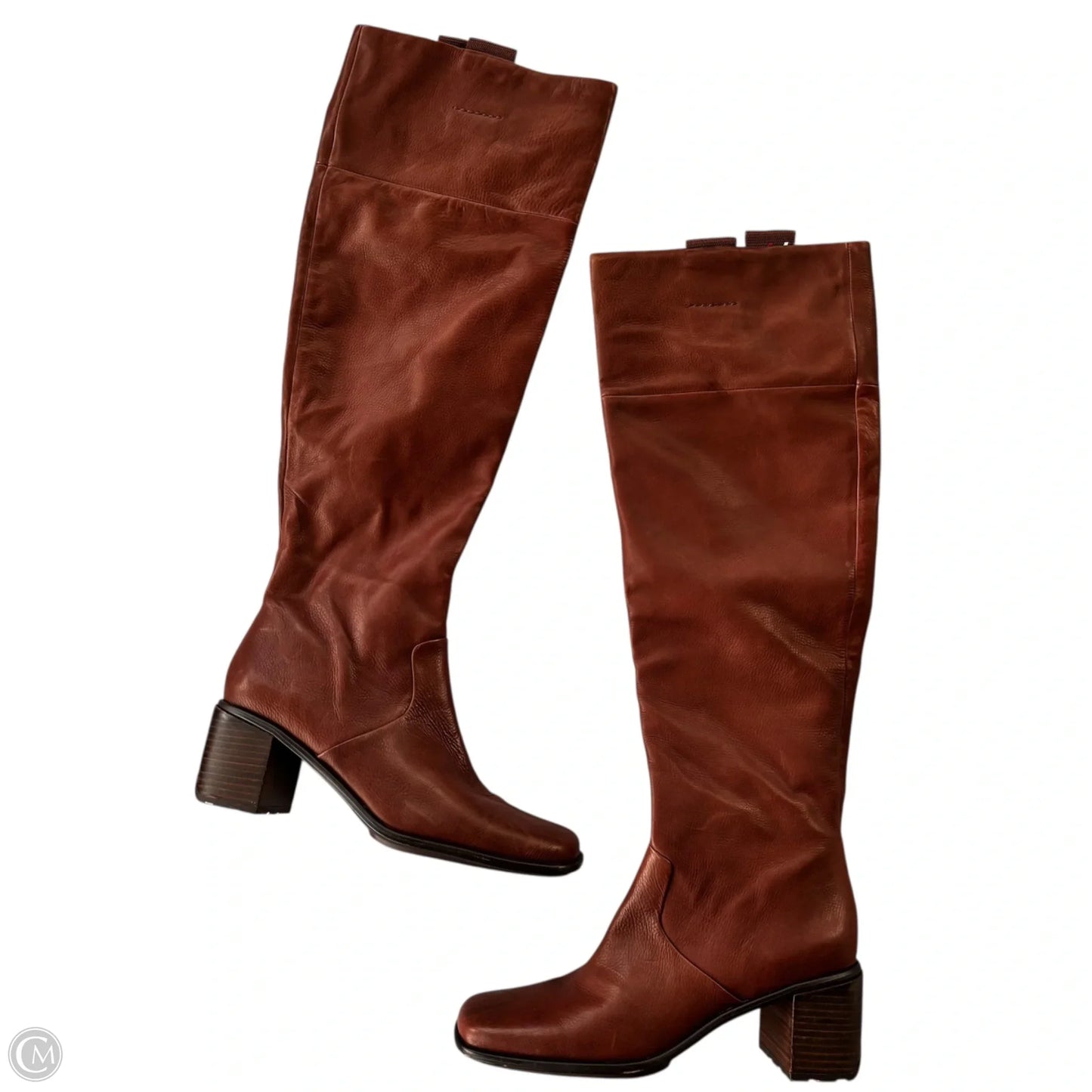 Boots Leather By Franco Sarto In Brown, Size: 8