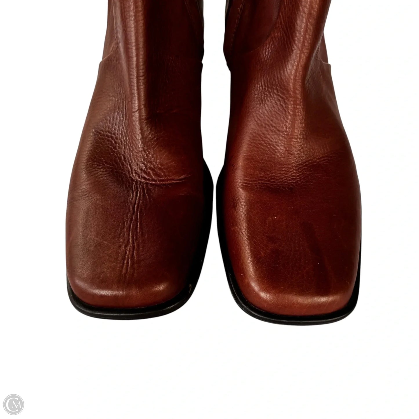 Boots Leather By Franco Sarto In Brown, Size: 8
