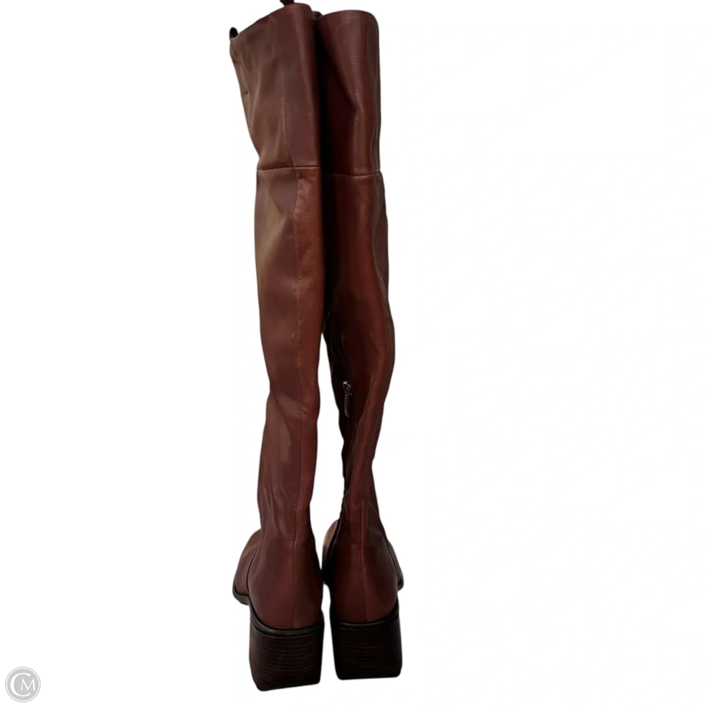 Boots Leather By Franco Sarto In Brown, Size: 8