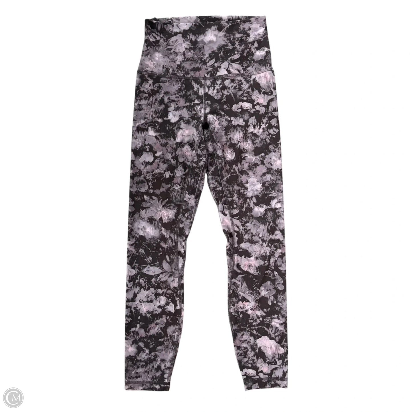 Athletic Leggings By Lululemon In Grey & Purple, Size: S