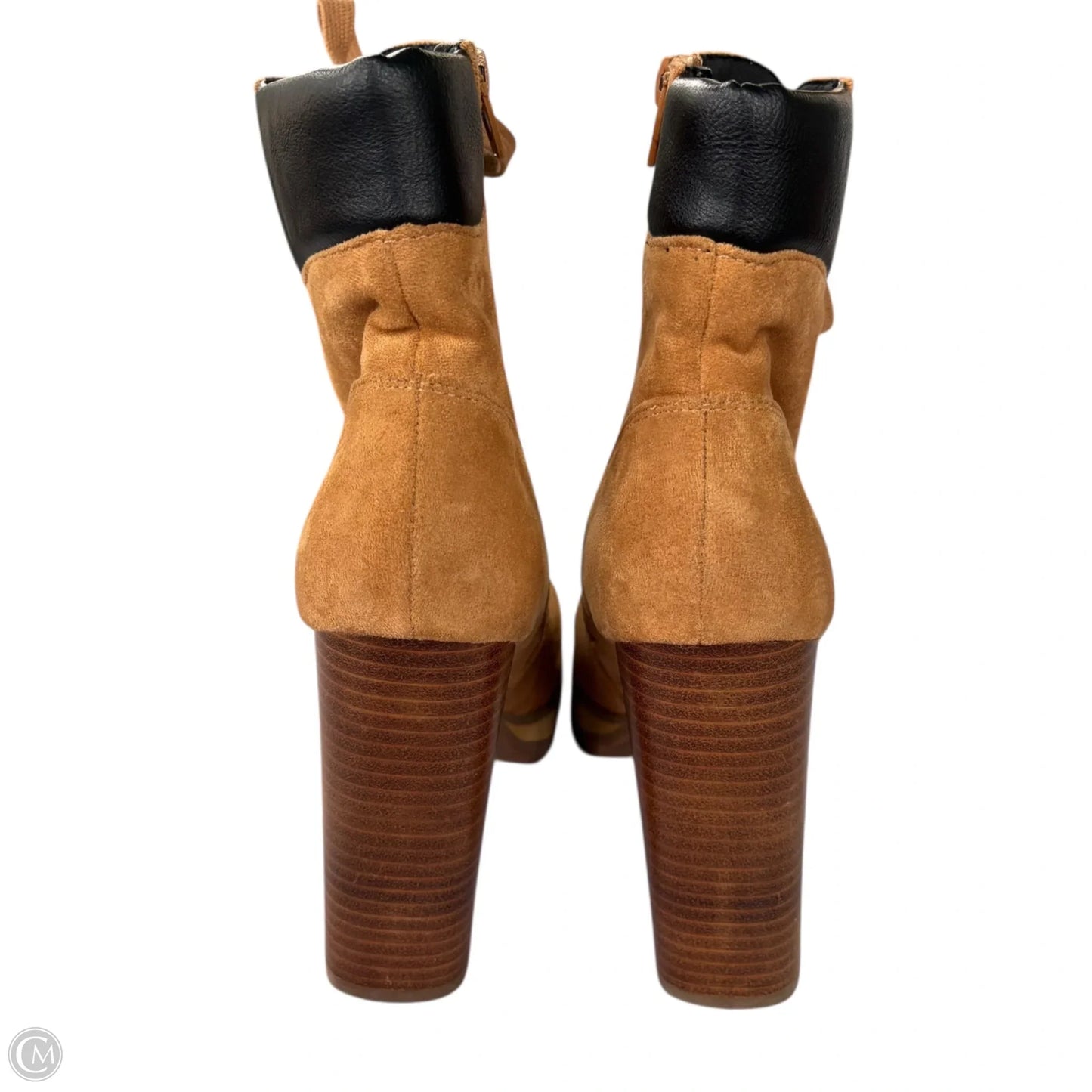 Boots Ankle Heels By Steve Madden In Brown, Size: 8
