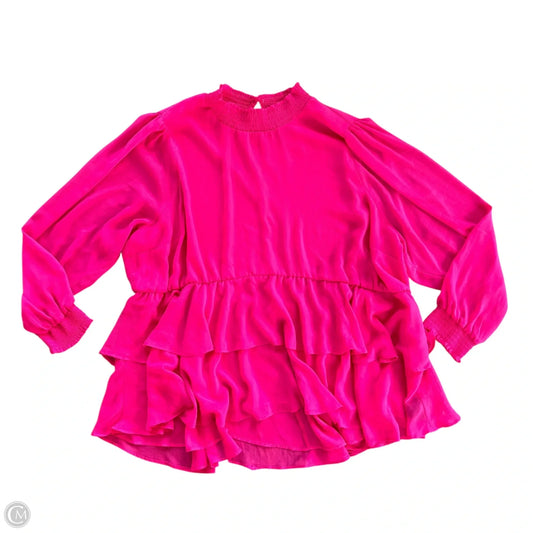 Top Long Sleeve By Torrid In Pink, Size: 4x