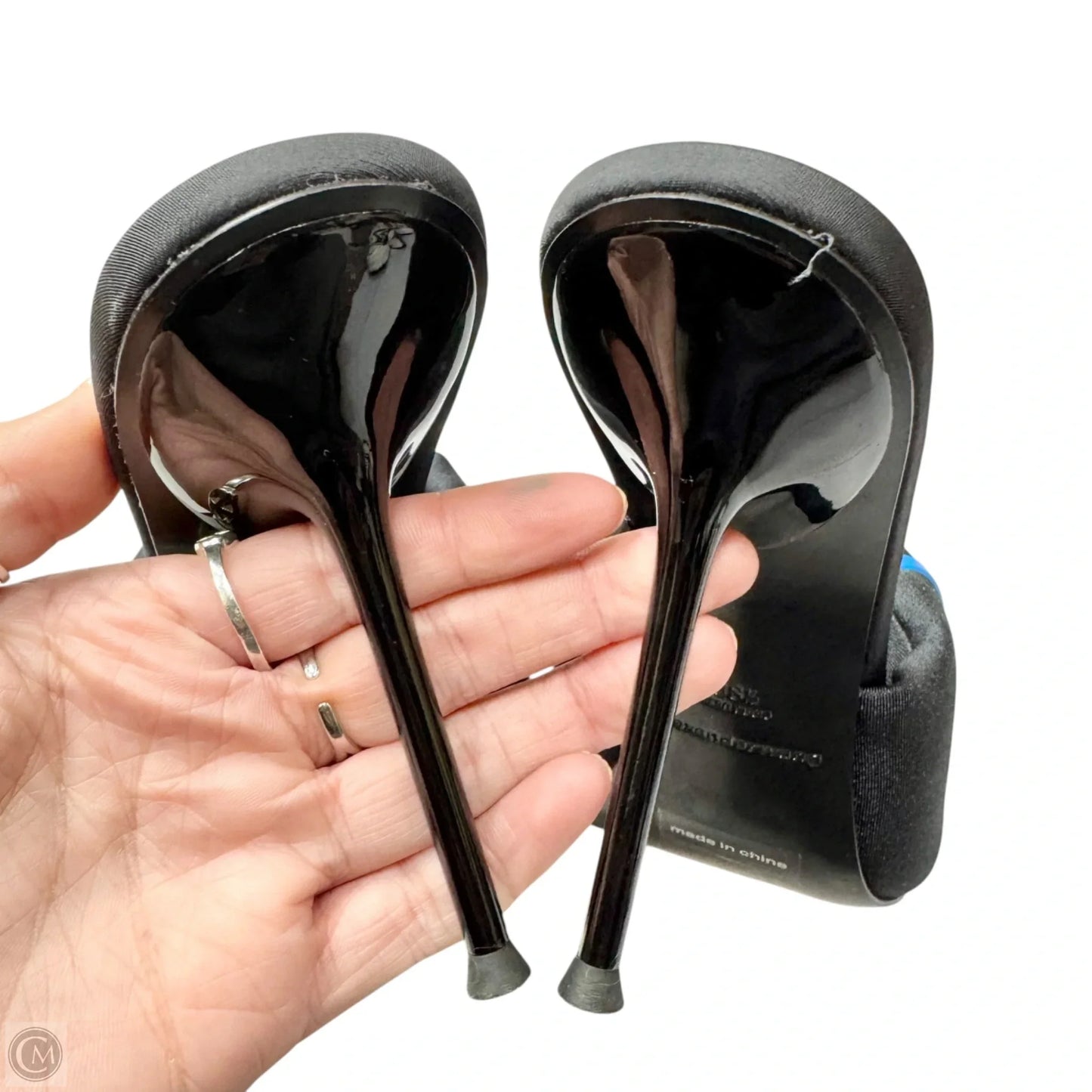 Sandals Luxury Designer By Alexander Mcqueen In Black, Size: 8