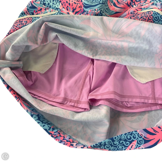 Skort Designer By Lilly Pulitzer In Blue & Pink, Size: 4