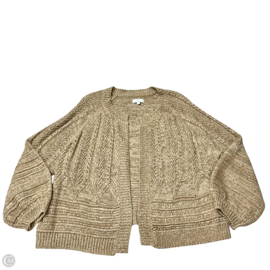 Sweater Cardigan By Lucky Brand In Brown, Size: Xl
