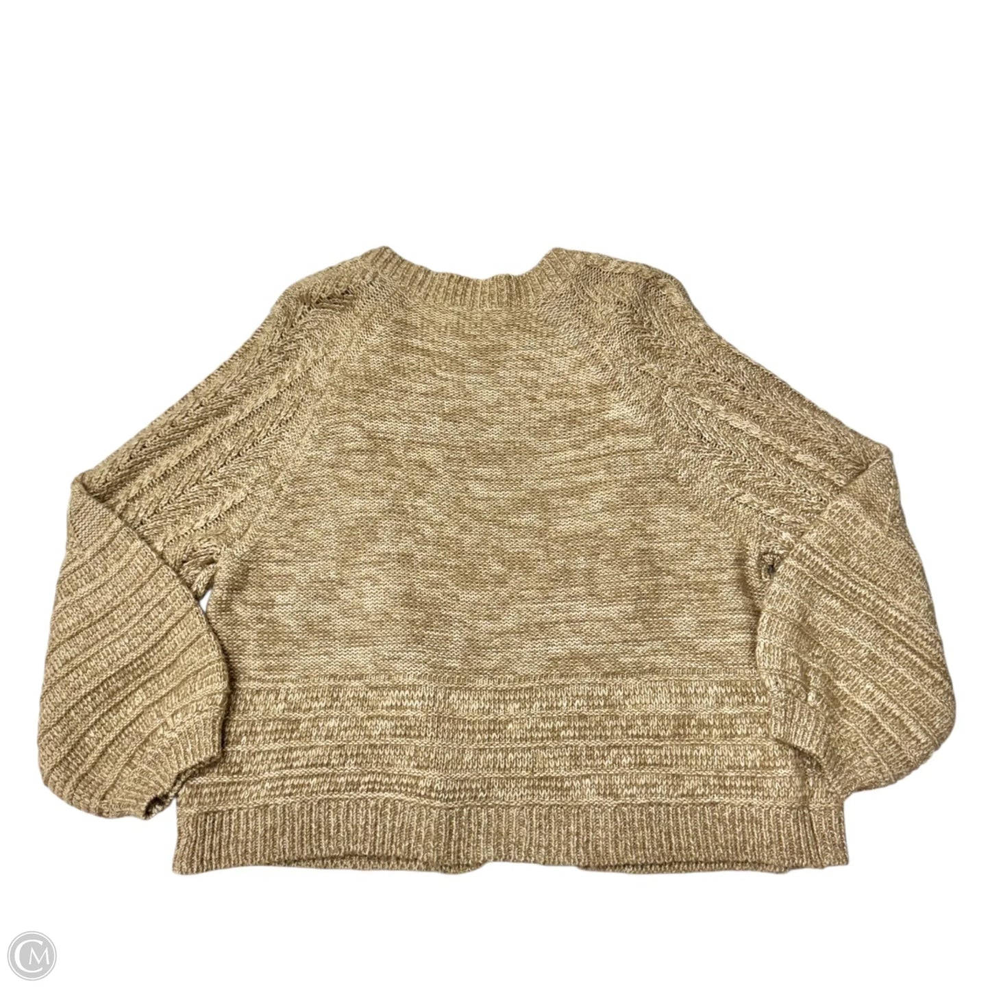 Sweater Cardigan By Lucky Brand In Brown, Size: Xl