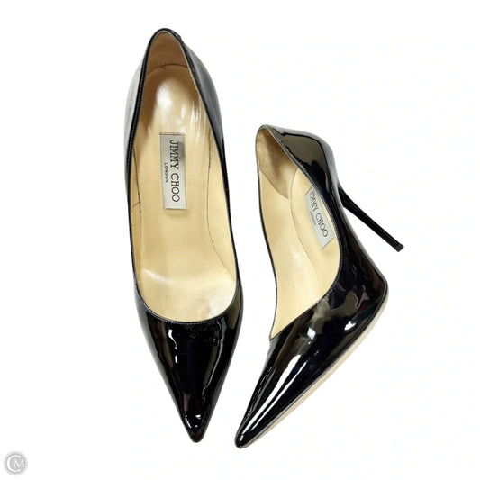 Shoes Luxury Designer By Jimmy Choo In Black, Size: 9