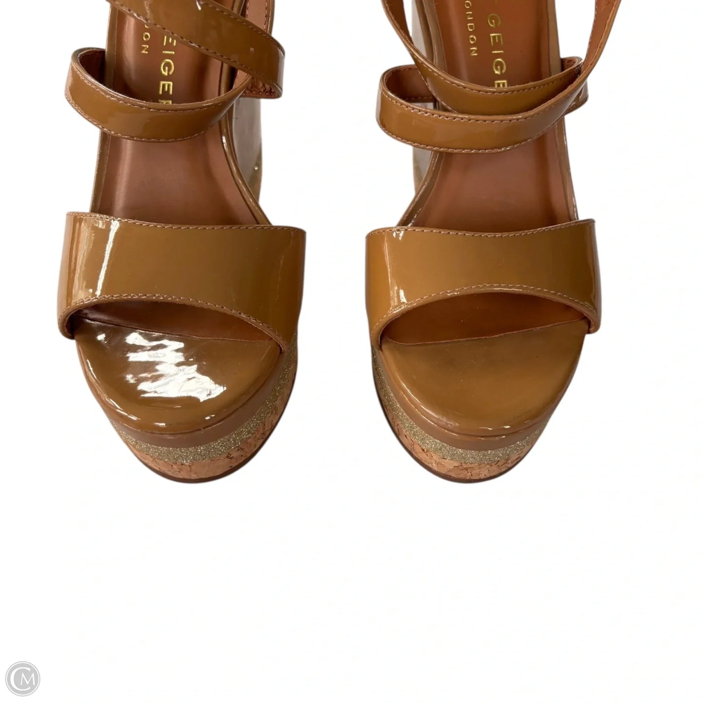 Sandals Heels Wedge By Kurt Geiger London In Brown, Size: 5.5