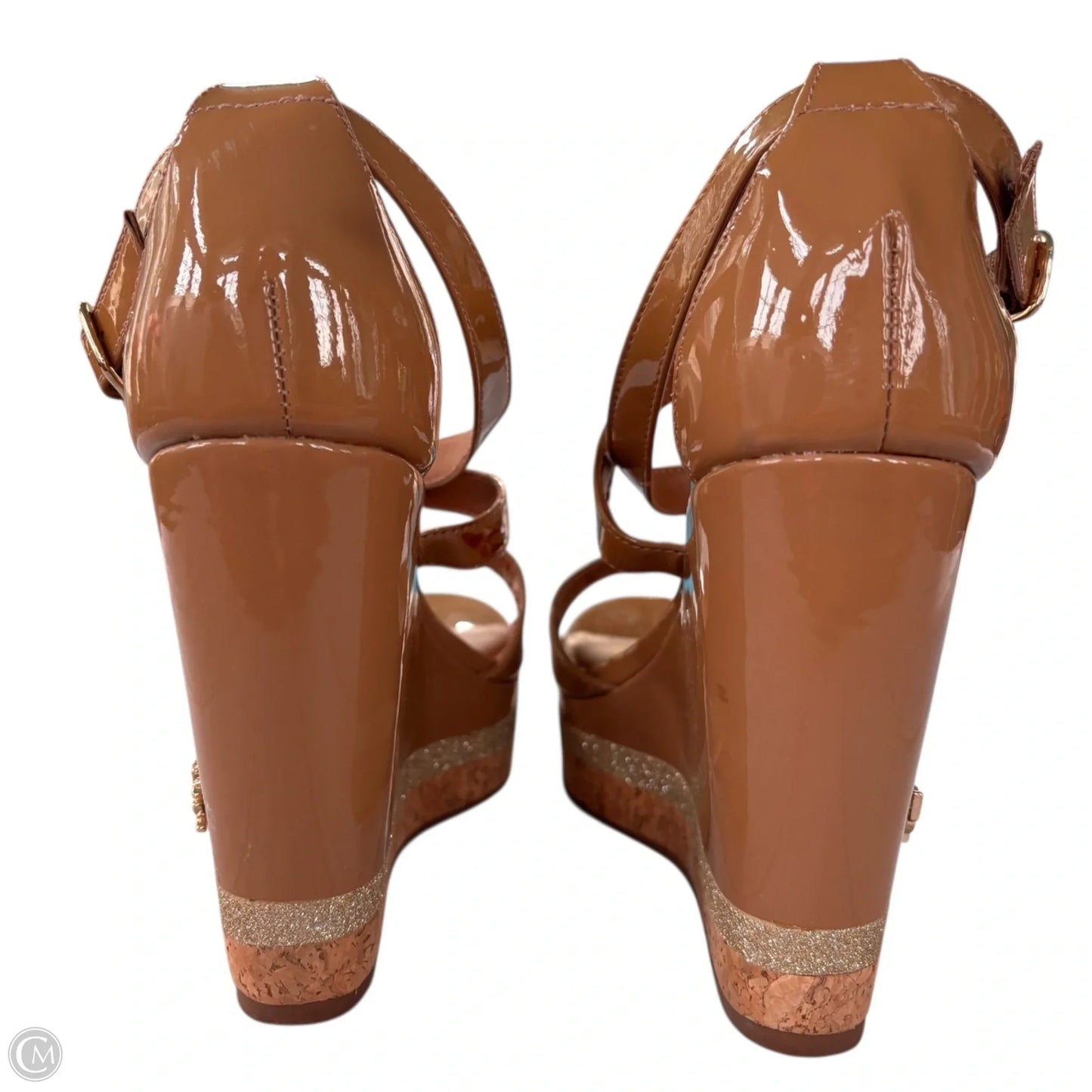 Sandals Heels Wedge By Kurt Geiger London In Brown, Size: 5.5