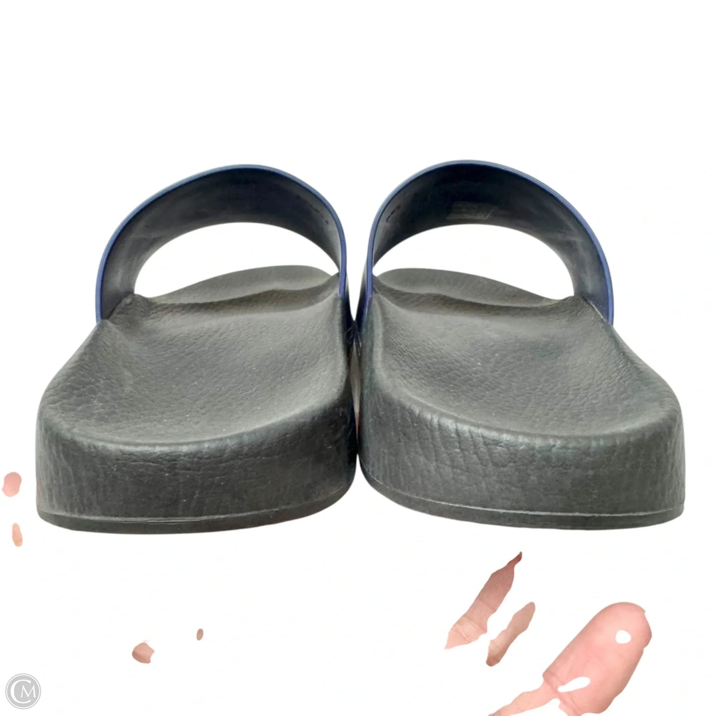 Sandals Luxury Designer By Gucci In Blue & Yellow, Size: 9