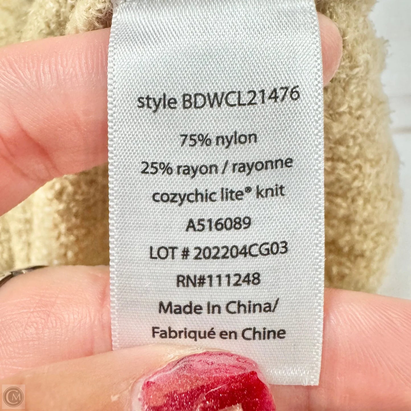 Sweater By Barefoot Dreams In Tan, Size: 1x