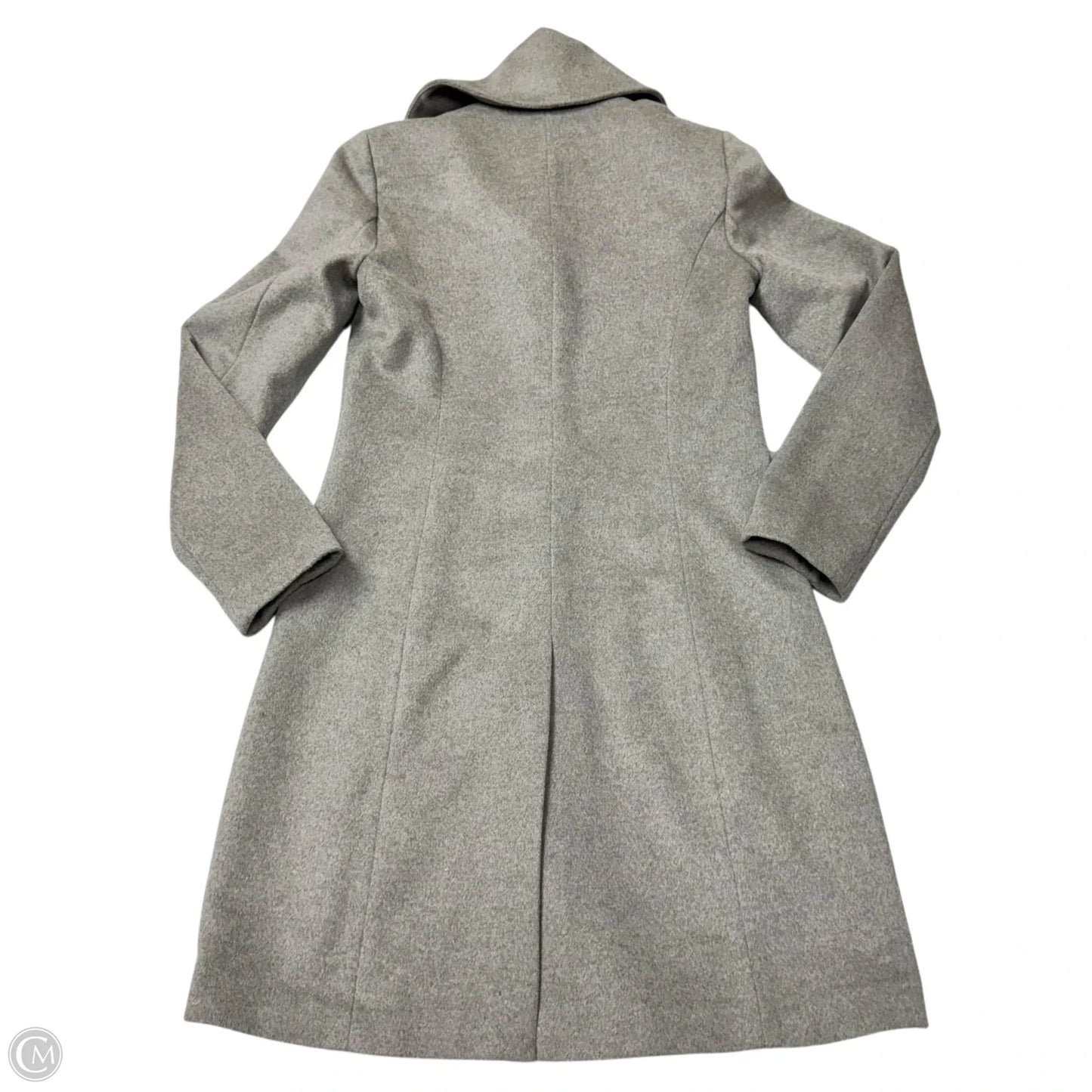 Coat Wool By Cole-haan In Grey, Size: S