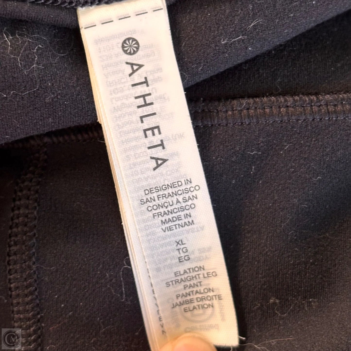 Athletic Pants By Athleta In Black, Size: Xl