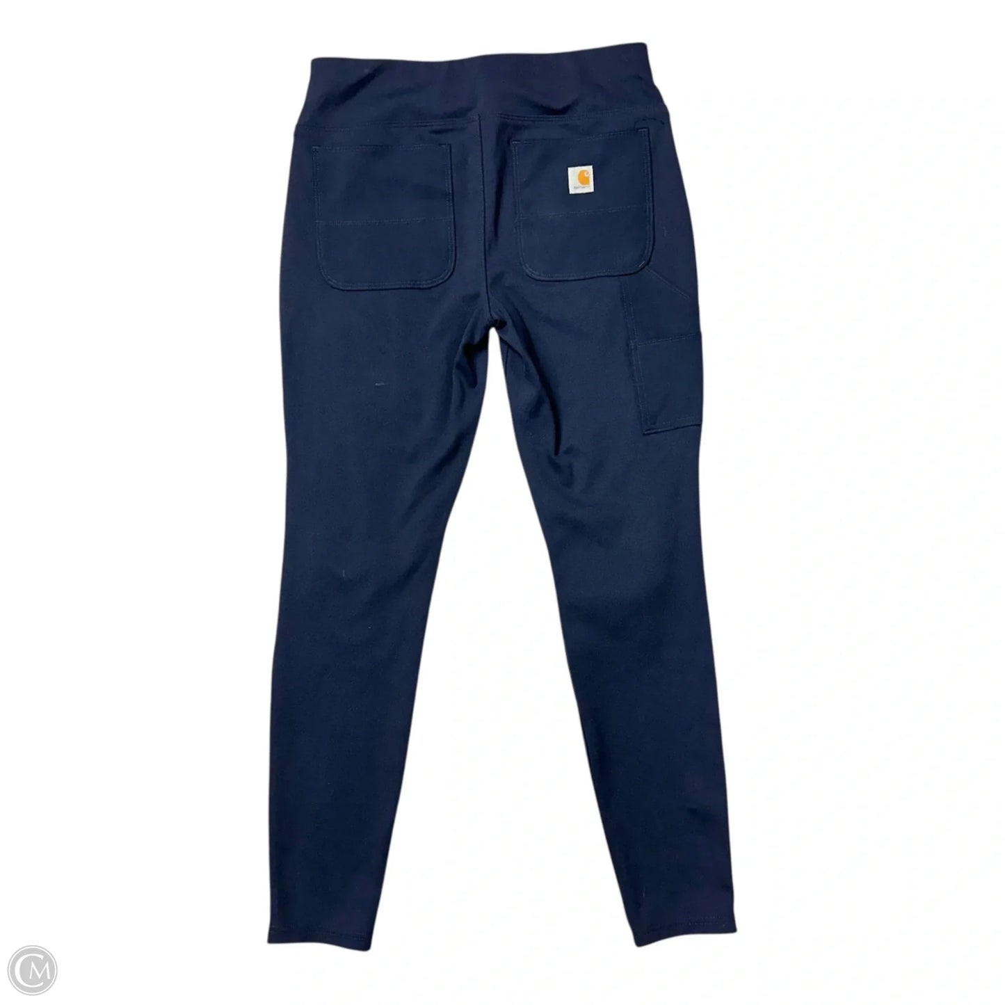 Athletic Leggings By Carhartt In Navy, Size: M