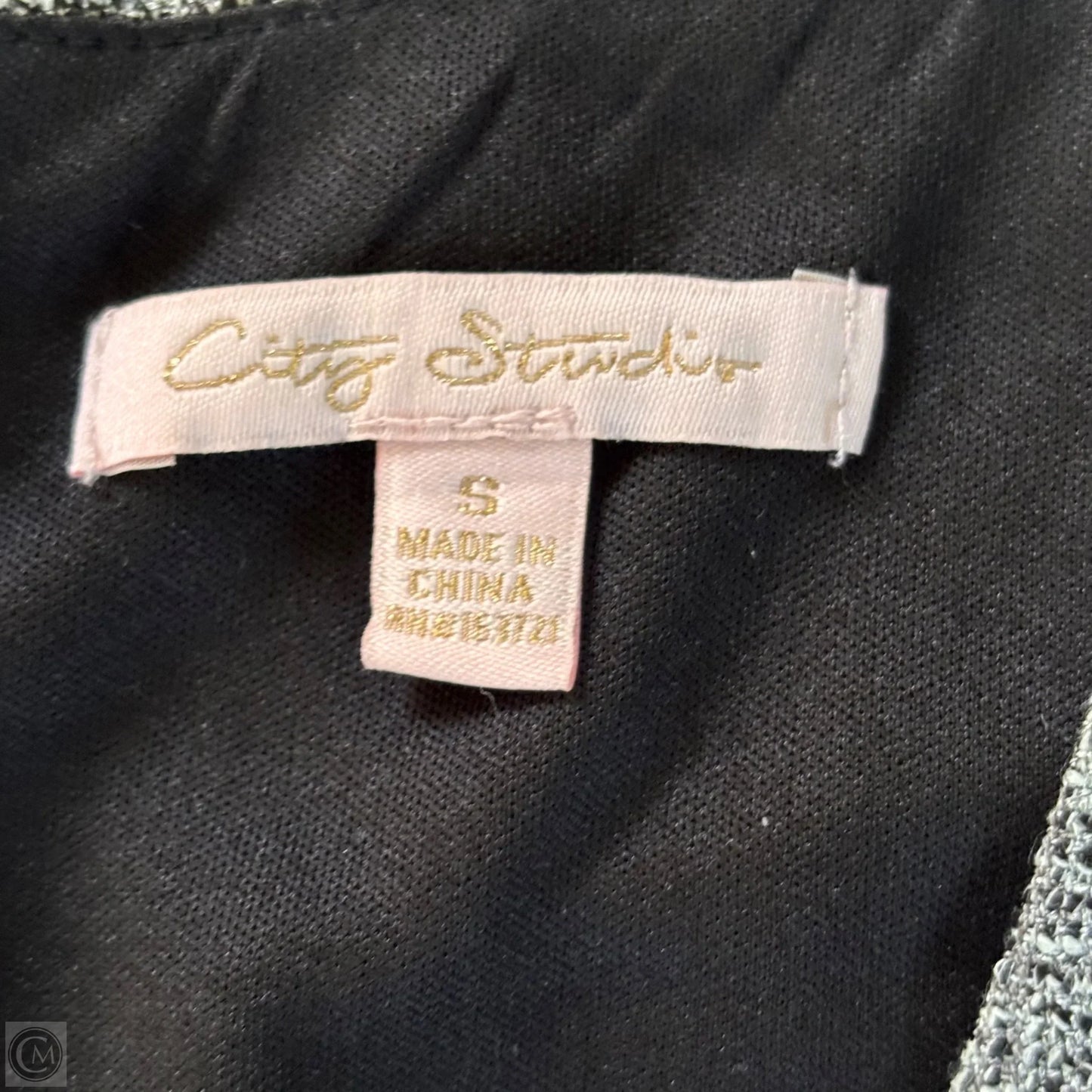 Dress Casual Short By City Studio In Grey, Size: S