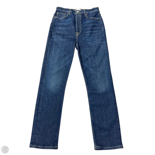 Jeans Straight By Re/Done In Blue Denim, Size: 8