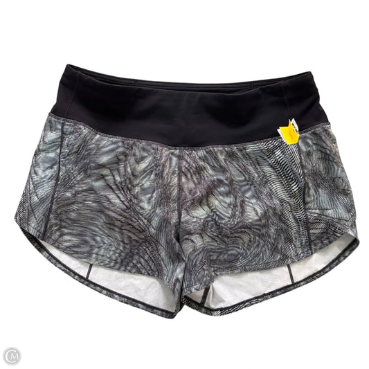 Athletic Shorts By Lululemon In Black & Green, Size: M