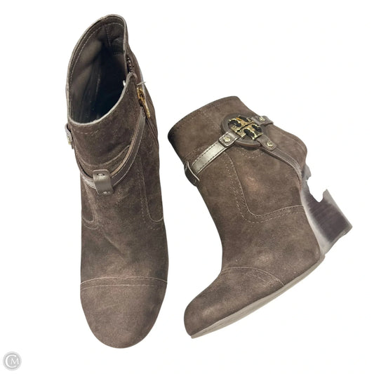 Boots Designer By Tory Burch In Brown, Size: 10