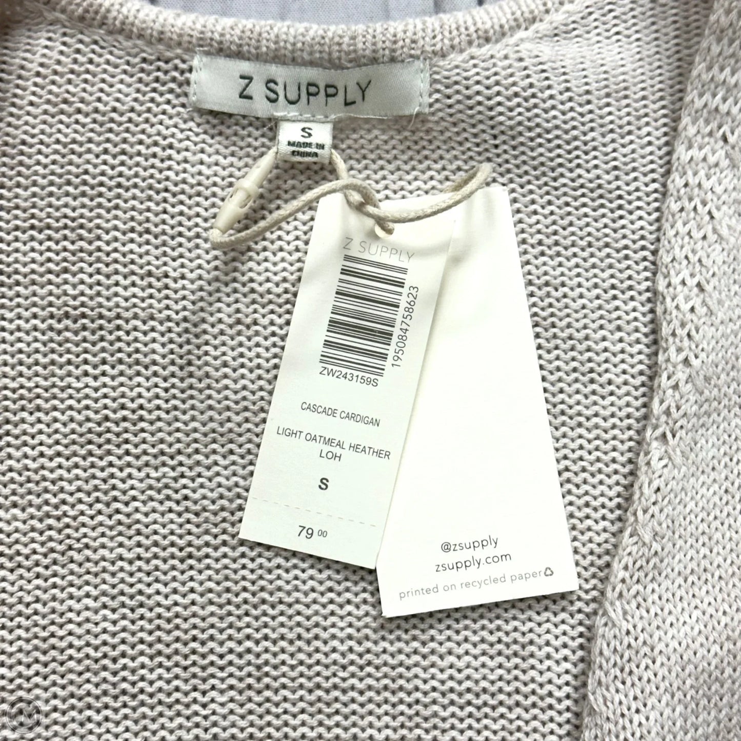Cardigan By Z Supply In Beige, Size: S