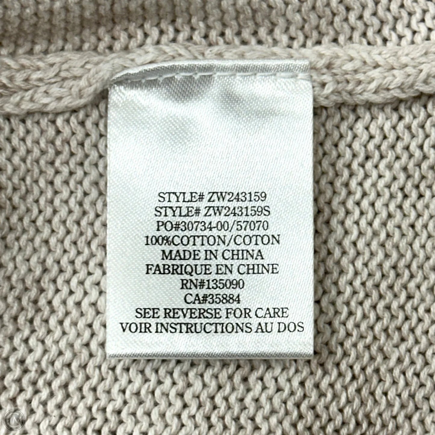 Cardigan By Z Supply In Beige, Size: S