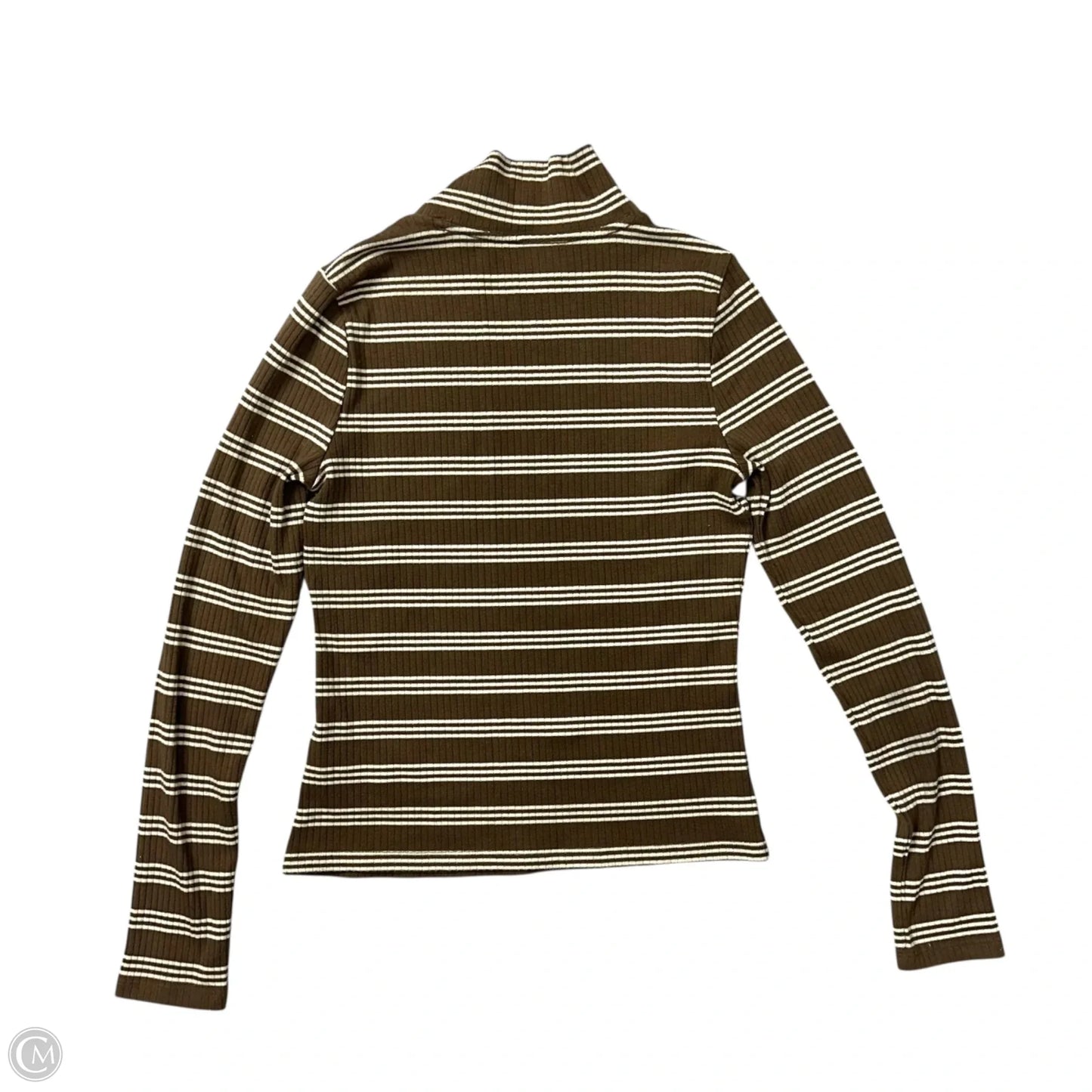 Top Long Sleeve By Maeve In Striped Pattern, Size: S