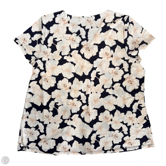 Top Short Sleeve By Lane Bryant In Floral Print, Size: 2x