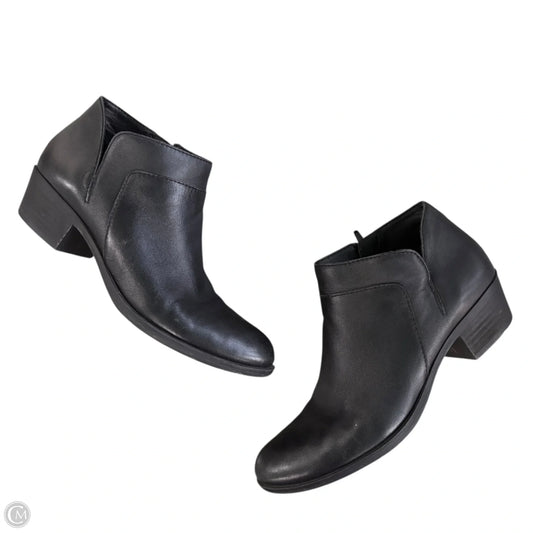 Boots Leather By Lucky Brand In Black, Size: 7.5