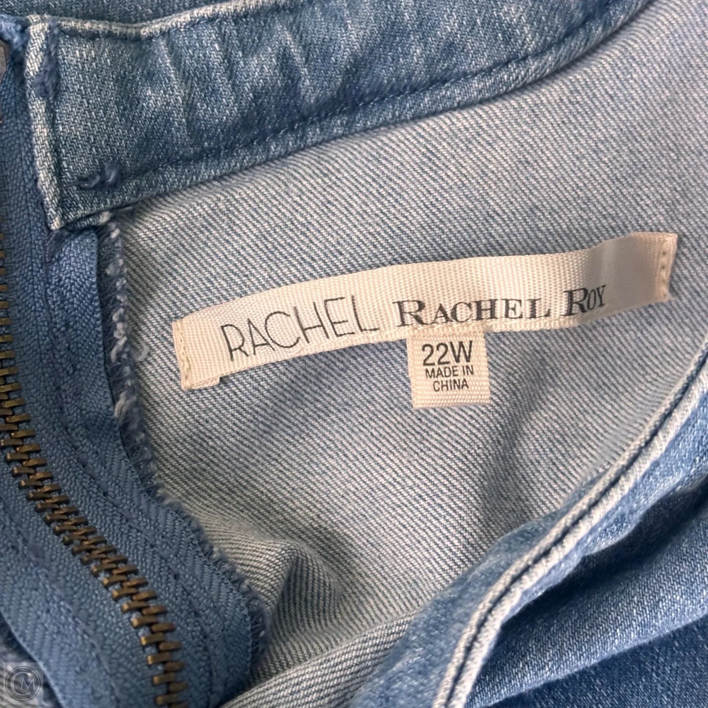 Jumpsuit By Rachel Roy In Blue Denim, Size: 3x