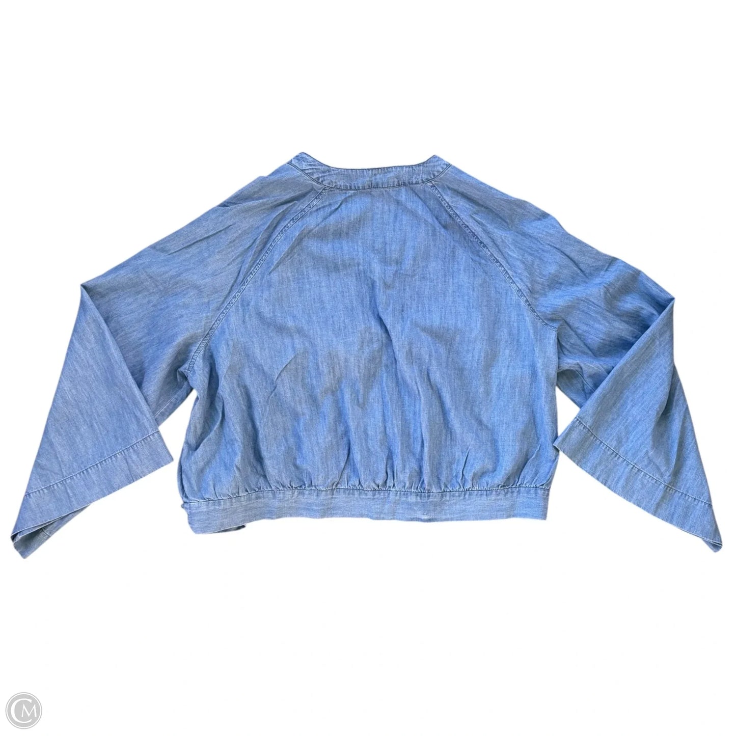 Top Long Sleeve By Madewell In Blue Denim, Size: 3x
