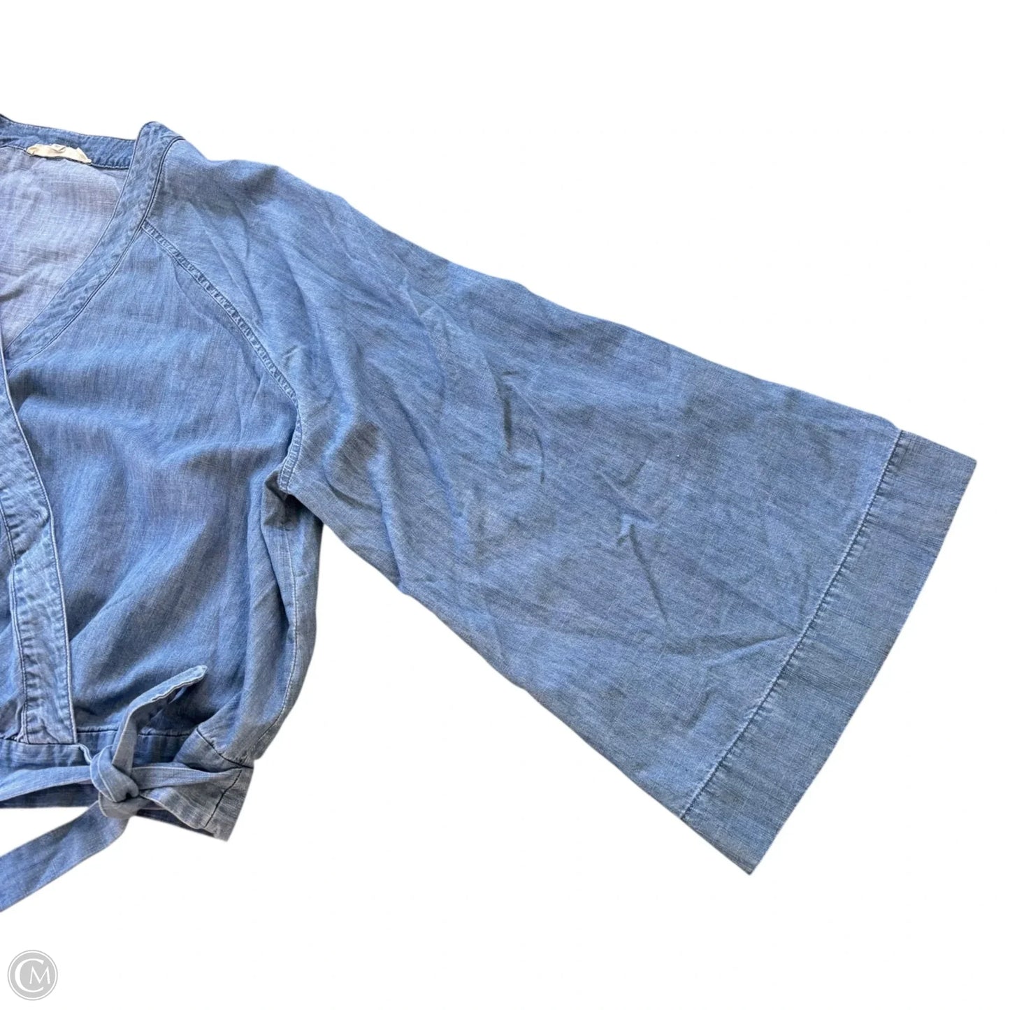 Top Long Sleeve By Madewell In Blue Denim, Size: 3x