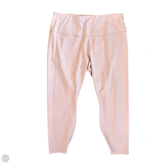 Athletic Leggings By Nike Apparel In Pink, Size: 2x