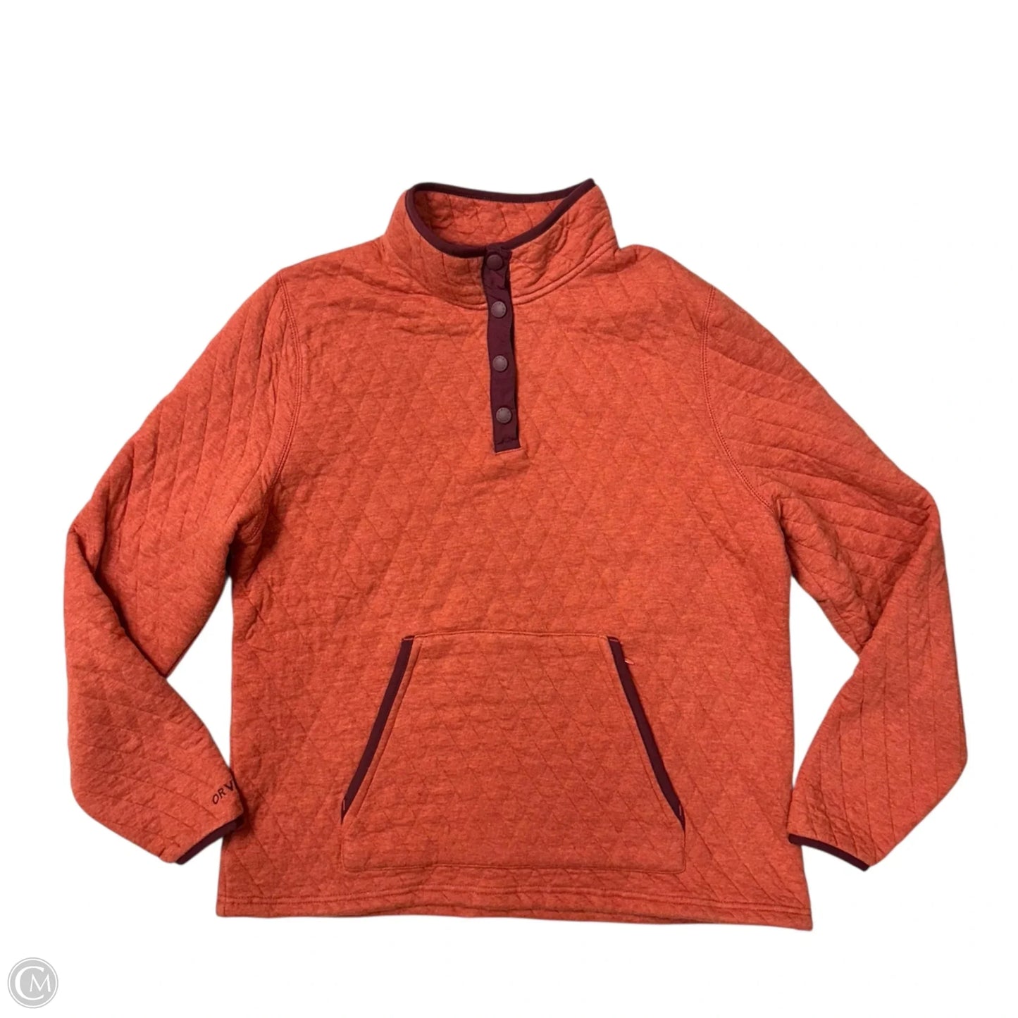 Athletic Sweatshirt Crewneck By Orvis In Red, Size: L