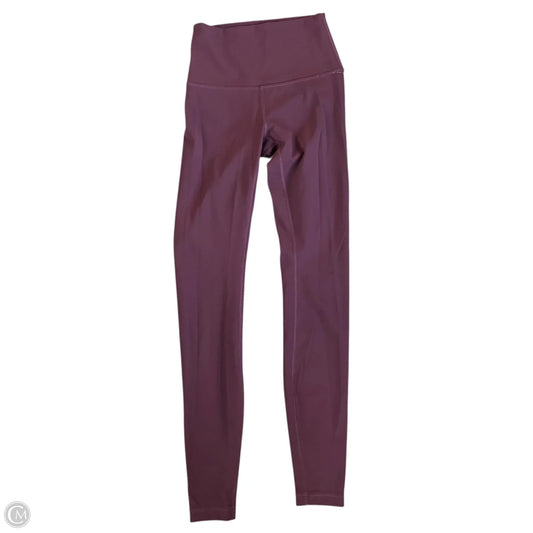 Athletic Leggings By Lululemon In Purple, Size: Xs