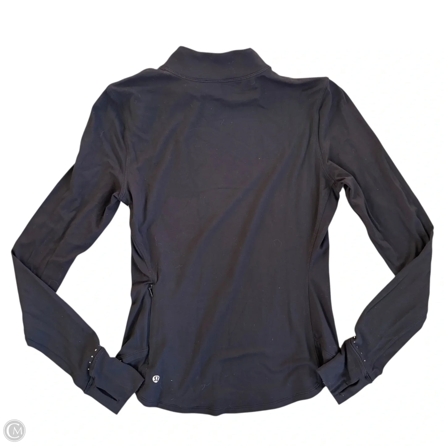 Athletic Top Long Sleeve Crewneck By Lululemon In Black, Size: S