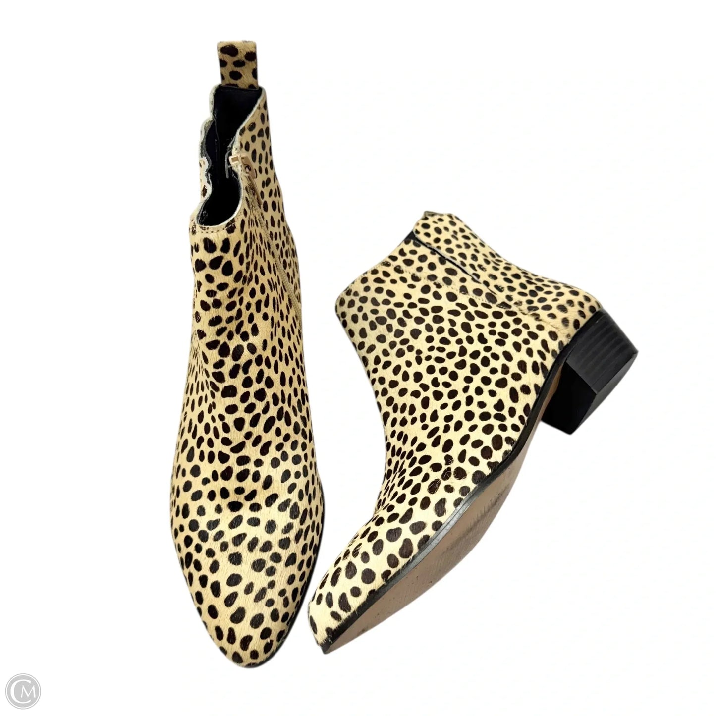 Boots Ankle Flats By Gap In Animal Print, Size: 7