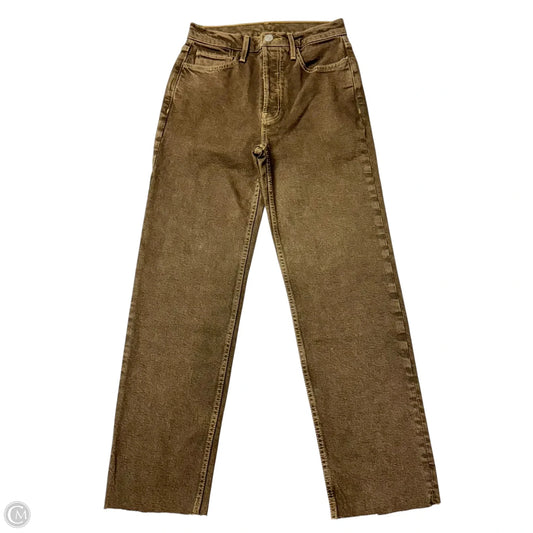 Jeans Straight By Re/Done In Brown Denim, Size: 2