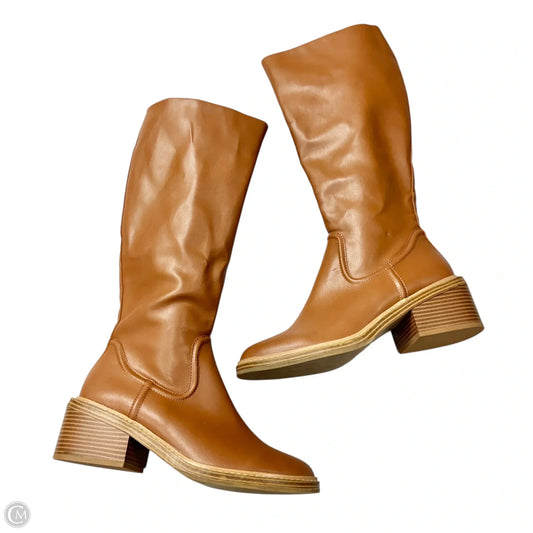 Boots Knee Flats By Steve Madden In Brown, Size: 9.5