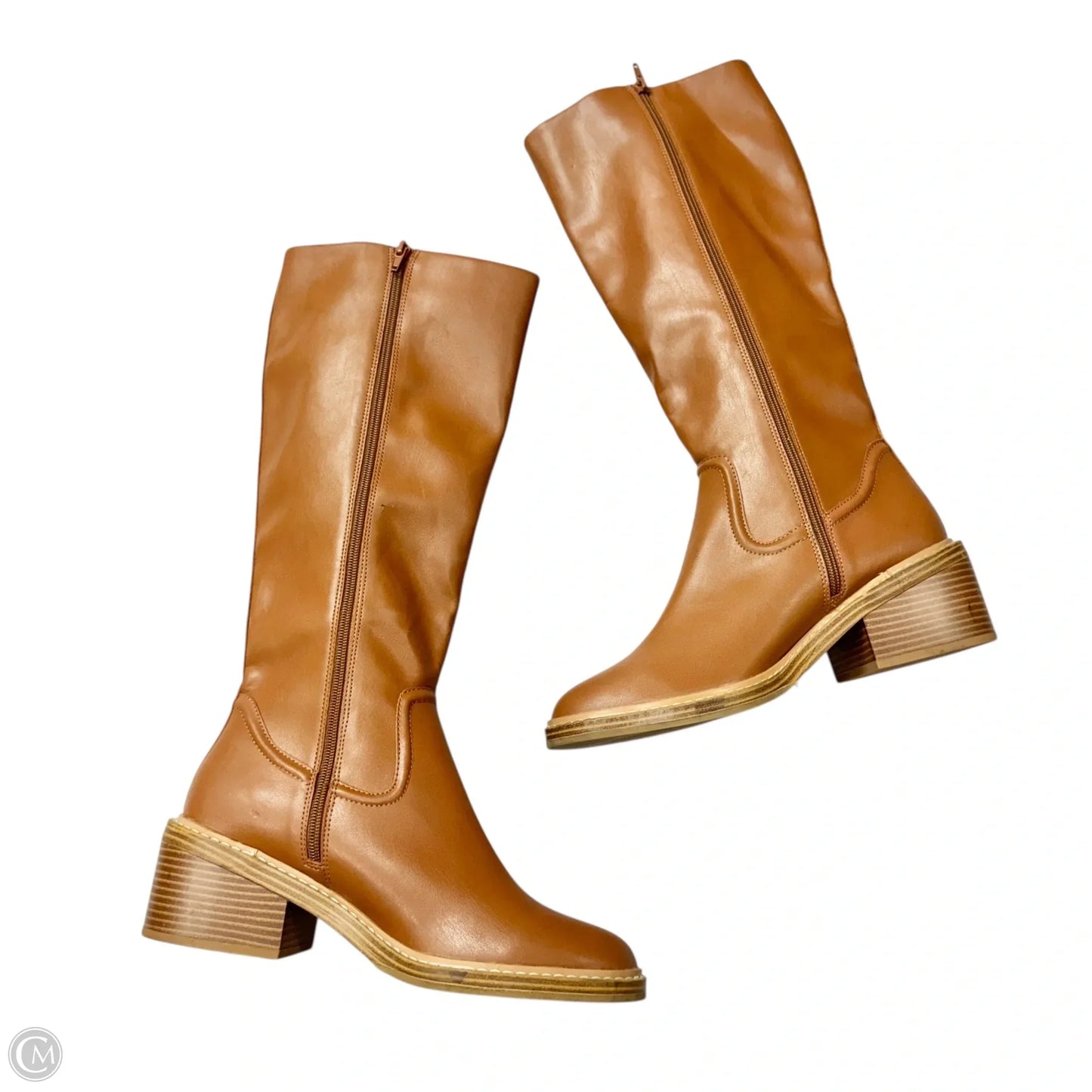 Boots Knee Flats By Steve Madden In Brown, Size: 9.5