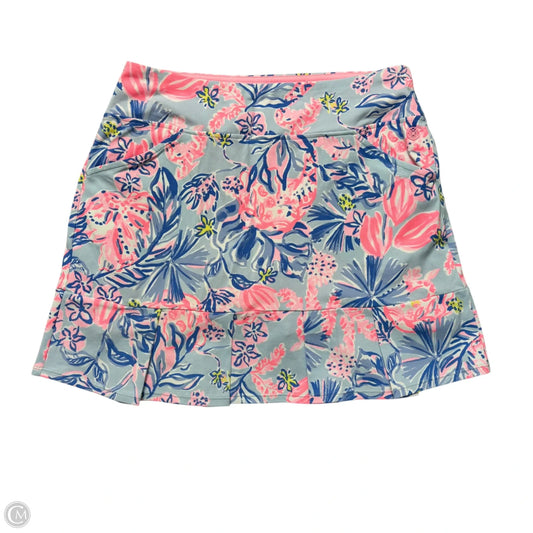 Skort Designer By Lilly Pulitzer In Blue & Pink, Size: S
