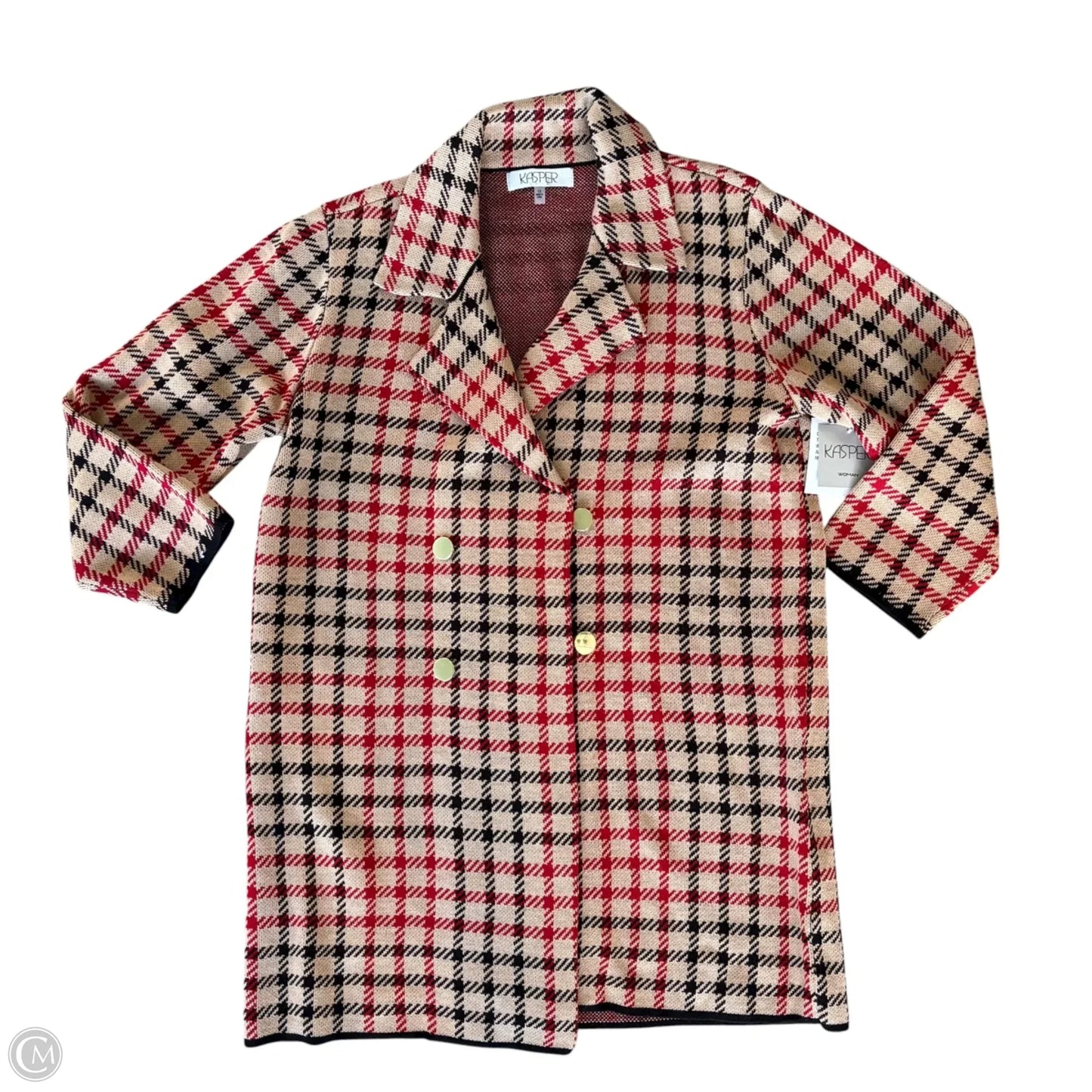 Blazer By Kasper In Brown, Size: 1x