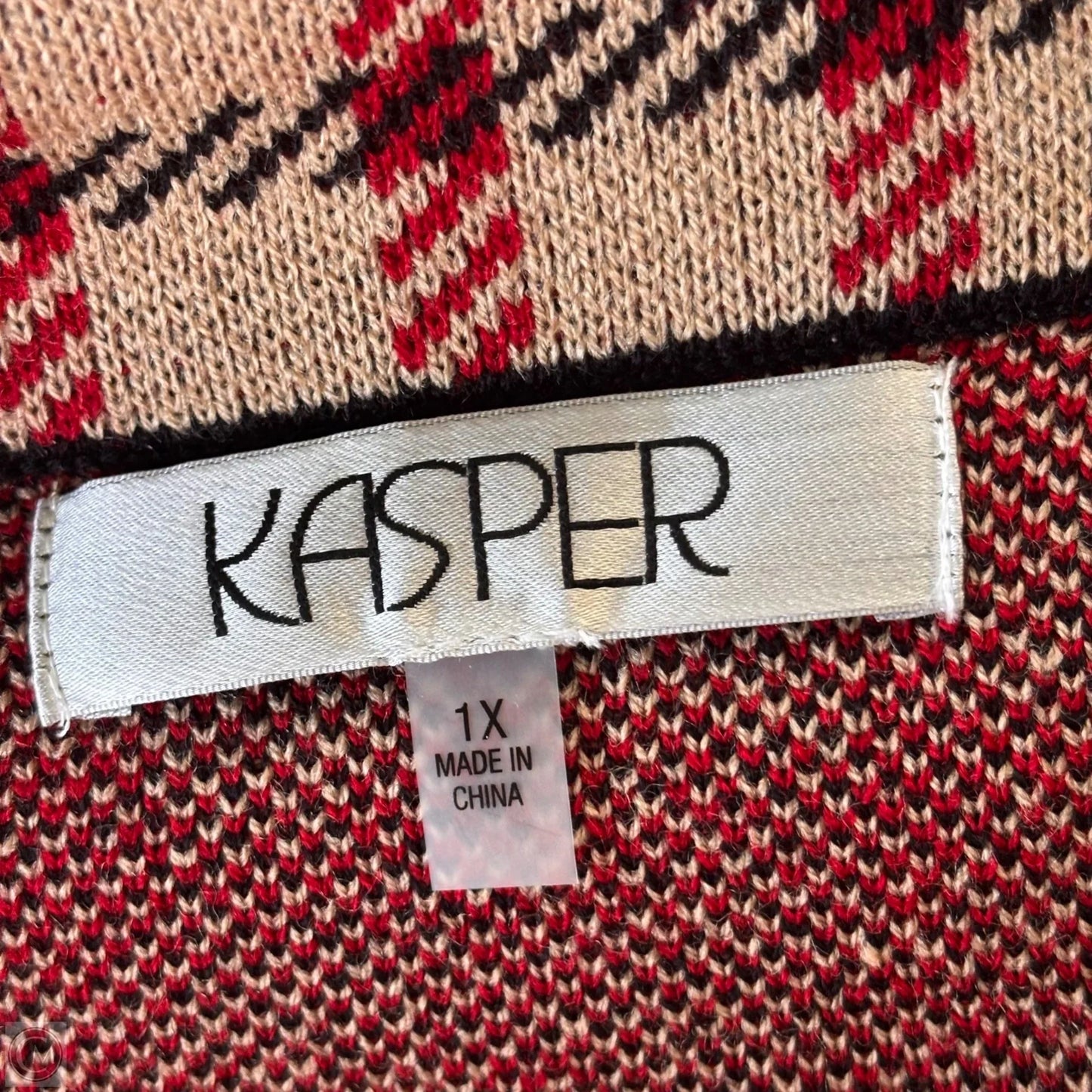 Blazer By Kasper In Brown, Size: 1x
