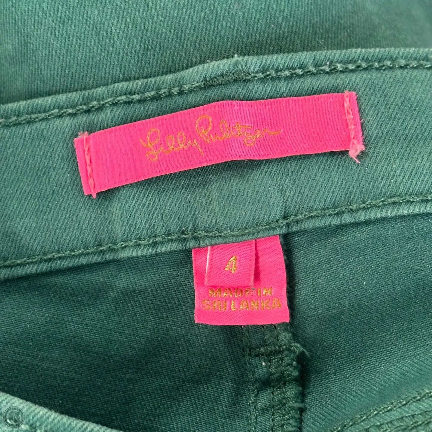 Jeans Designer By Lilly Pulitzer In Green Denim, Size: 4